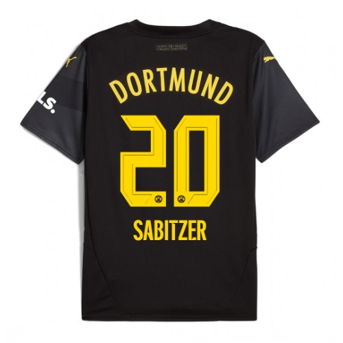 Moški Nogometni dresi Borussia Dortmund Marcel Sabitzer #20 Gostujoči 2024-25 Kratek Rokav